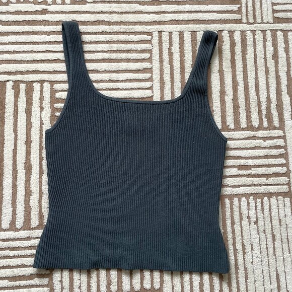 Babaton - Sculpt Knit Squareneck Tank - Grey - Medium - Picture 1 of 5